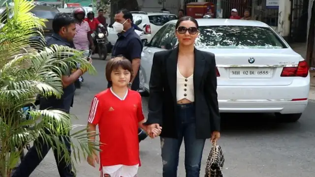 "The cutest mom-son duo" Gauri Khan and AbRam Khan go on a lunch date