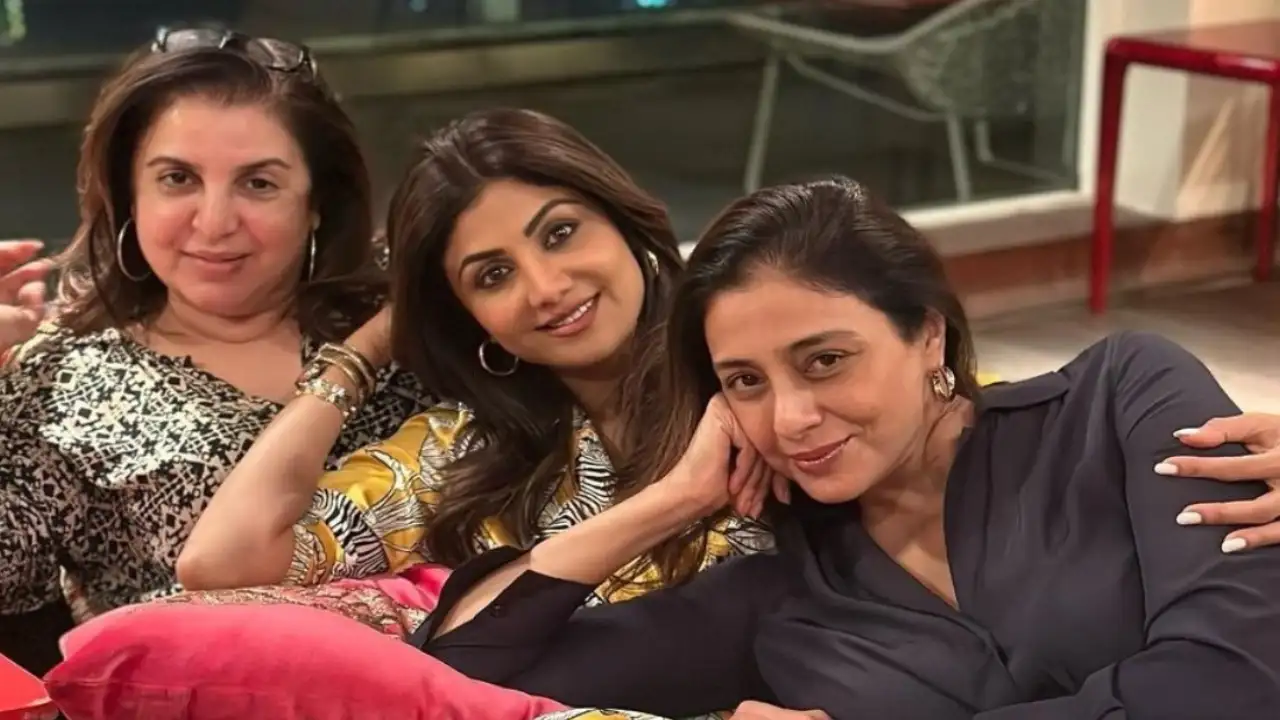 Farah Khan, Shilpa Shetty, and Tabu held a ‘pyjama party’ to celebrate Tabu’s birthday. (Pic Credits: Farah Khan's Instagram) Farah Khan's Instagram