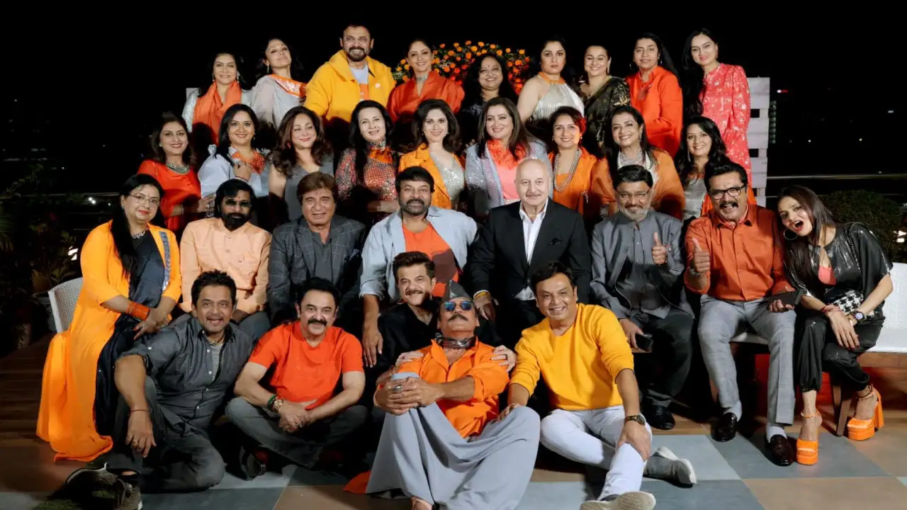 Prominent Indian film industry celebrities from the 1980s have gathered under one roof and were spotted partying together on Sunday. Actor Radha Nair's Twitter handle