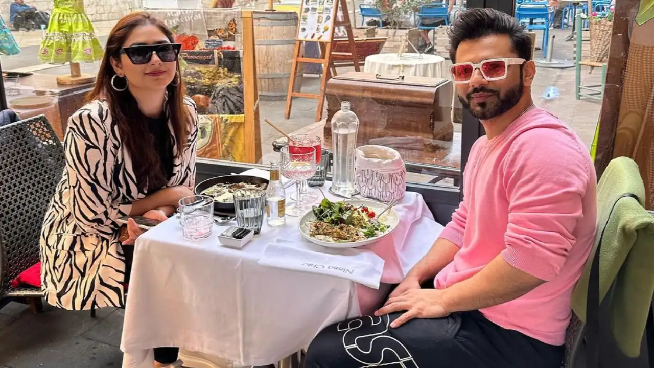 Romantic pics of the actress with husband Rahul Vaidya Romantic pics of the actress with husband Rahul Vaidya