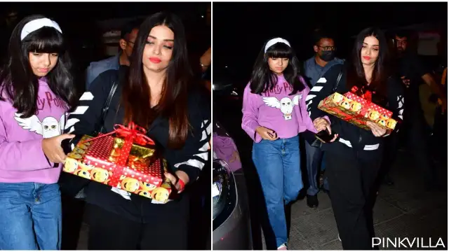 Aishwarya Rai Bachchan arrives with gifts; Aaradhya rocks Harry Potter hoodie at Riaan’s birthday bash- VIDEO