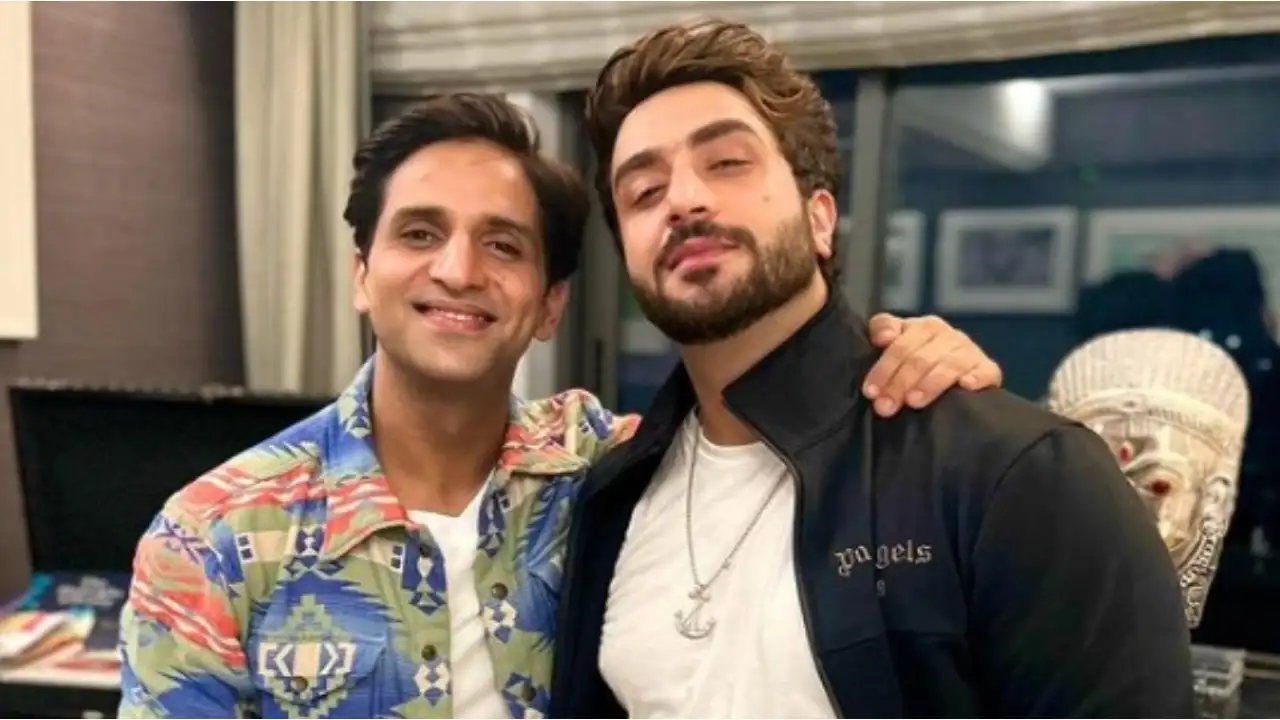 Arslan Goni and Aly Goni posing. Pic credit: Arslan Goni Instagram Arslan Goni and Aly Goni posing.