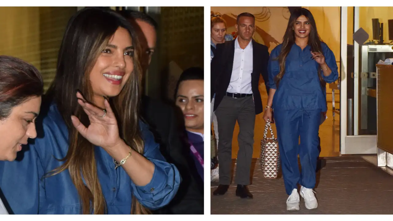 Priyanka Chopra styles a classic Prada bag with a comfy yet chic denim-on-denim ensemble Priyanka Chopra styles a classic Prada bag with a comfy yet chic denim-on-denim ensemble