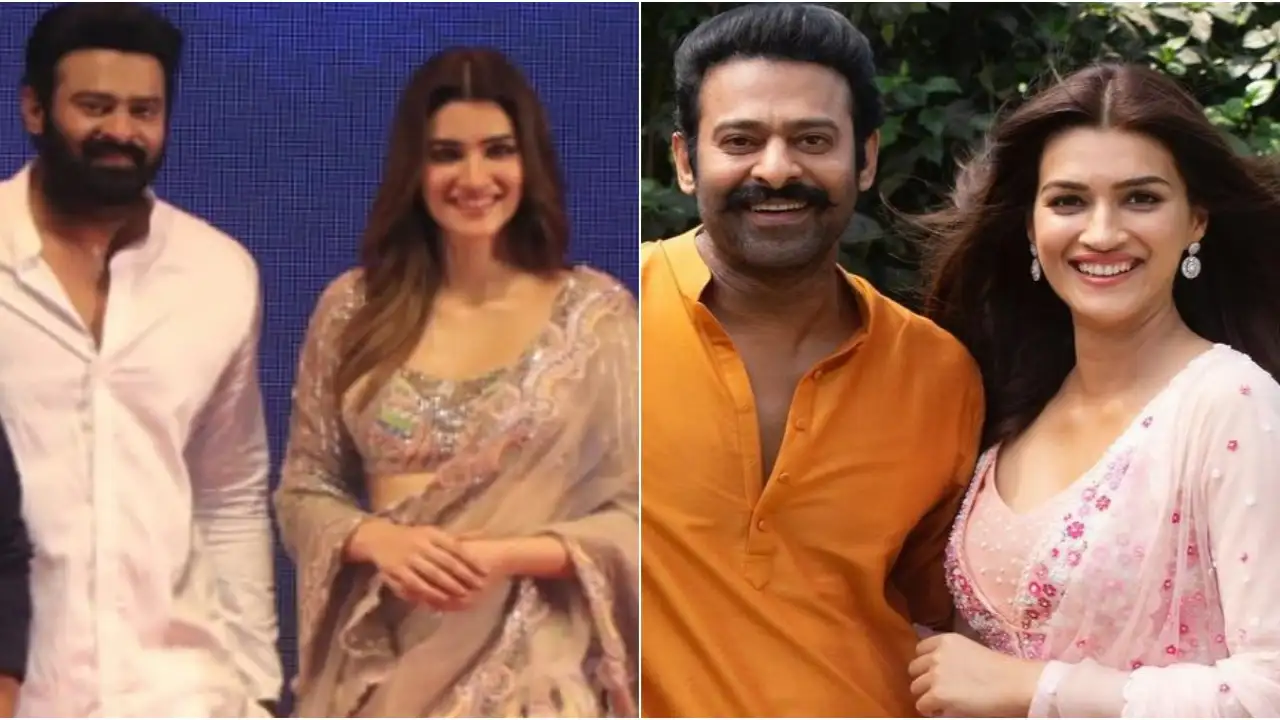 Picture courtesy: Prabhas Instagram Kriti Sanon and Prabhas are all smiles