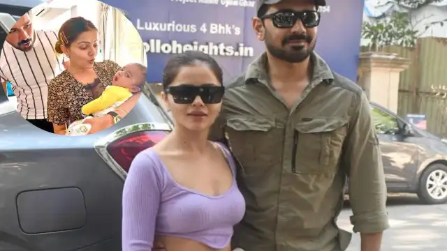 New parents to be in the town?  Rubina Dilaik and Abhinav Shukla got clicked at a maternity clinic today