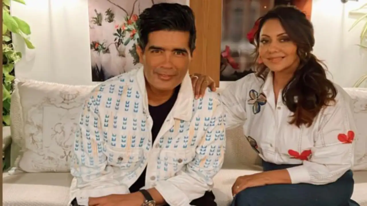 Designers Gauri Khan and Manish Malhotra were seen dancing together at a wedding function in Monaco. (Image Credit: Gauri Khan's Twitter) Designers Gauri Khan and Manish Malhotra were seen dancing together at a wedding function in Monaco. (Image Credit: Gauri Khan's Twitter)
