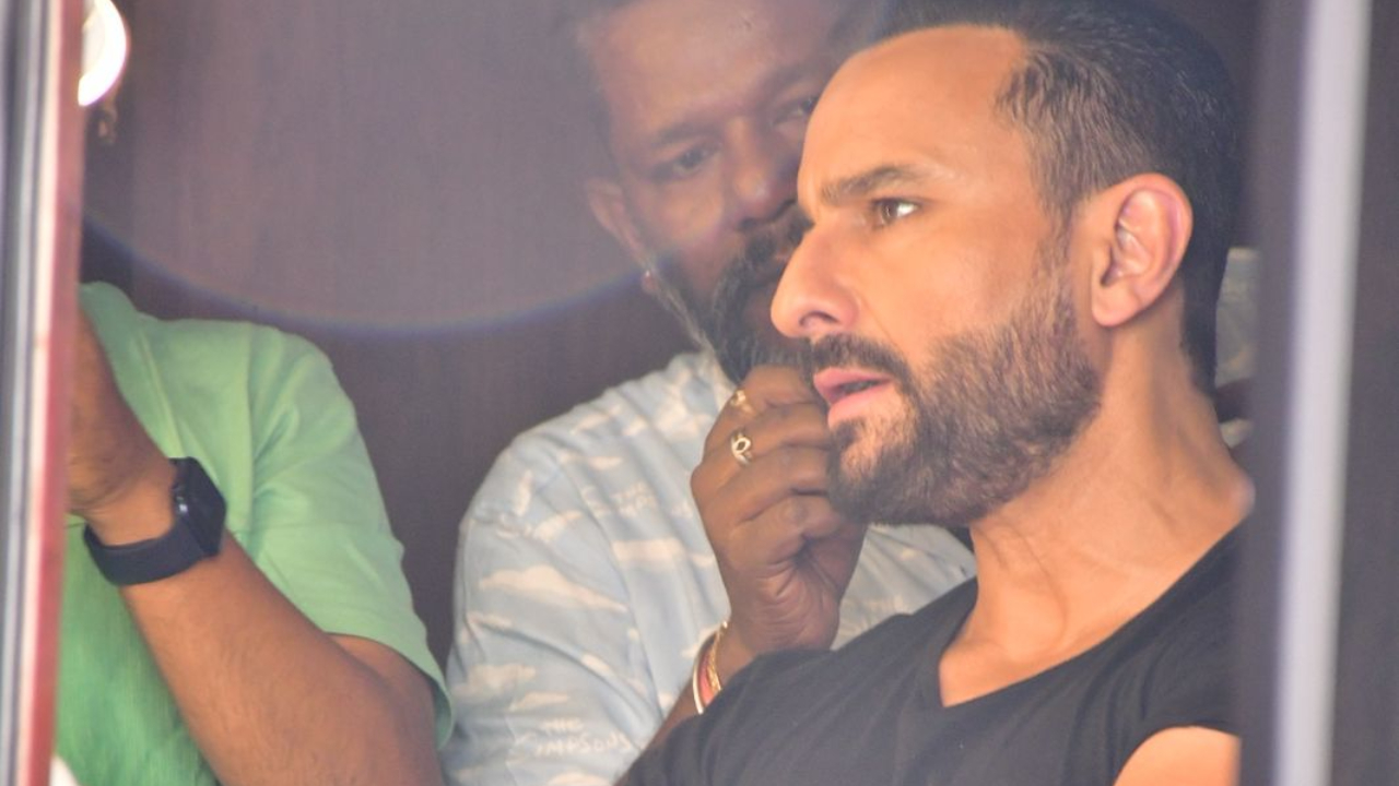 Saif spotted on shoot location