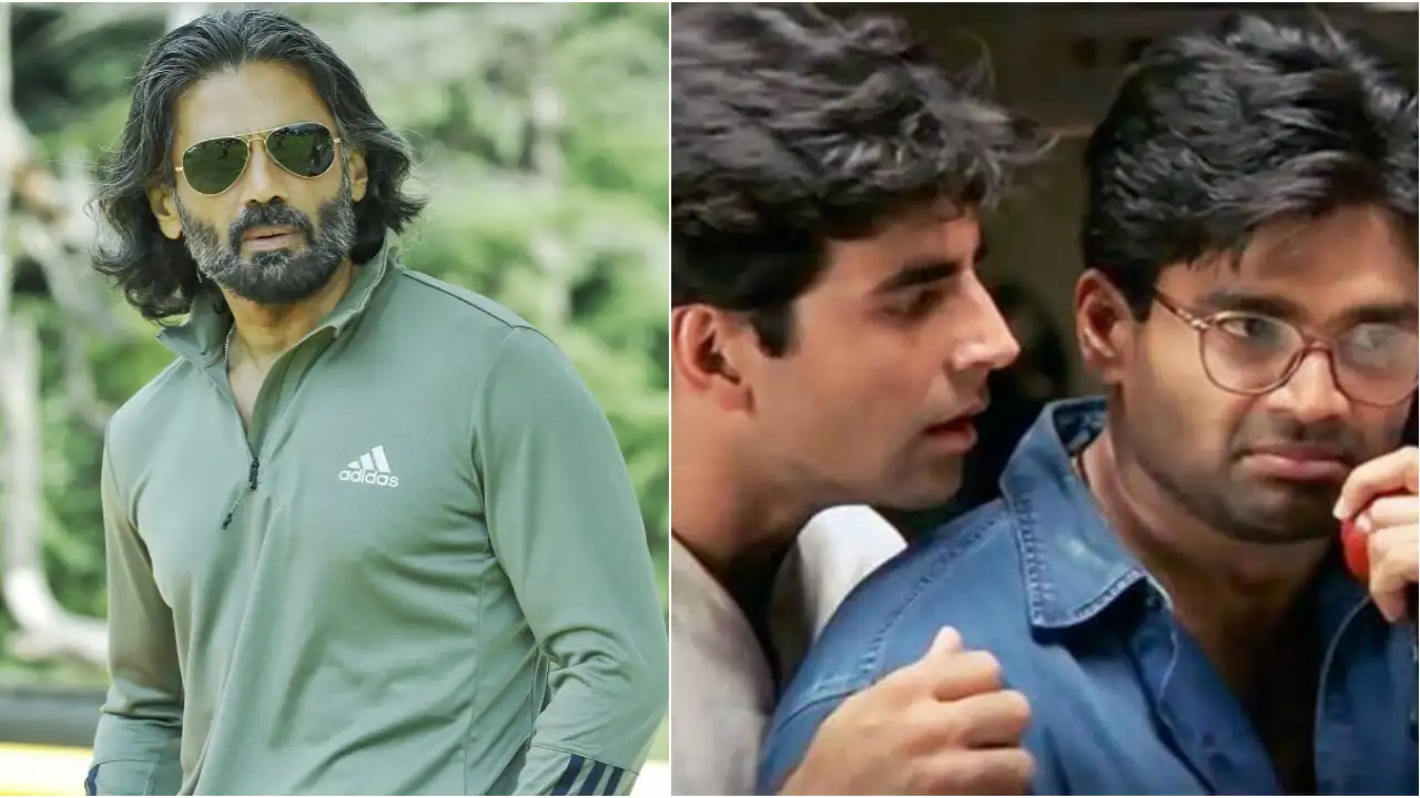 Picture courtesy: Suniel Shetty Instagram / YouTube Suniel Shetty looks dapper / Screen grab from Hera Pheri