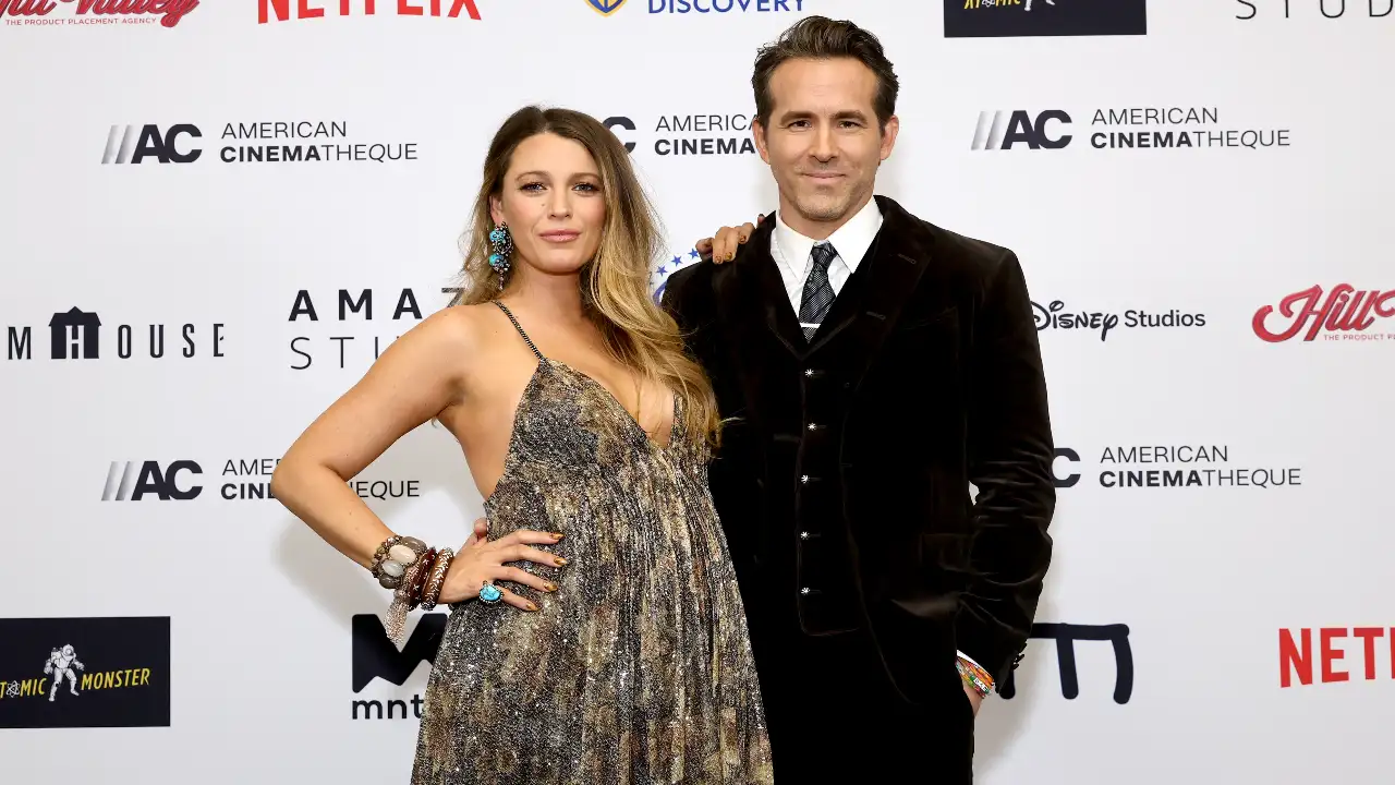Ryan Reynolds was honoured at Cinematheque Awards in LA. Ryan Reynolds Blake Lively