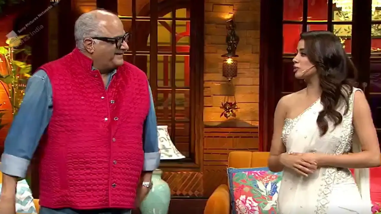 Janhvi Kapoor and Boney Kapoor grace The Kapil Sharma Show Janhvi Kapoor and Boney Kapoor grace The Kapil Sharma Show