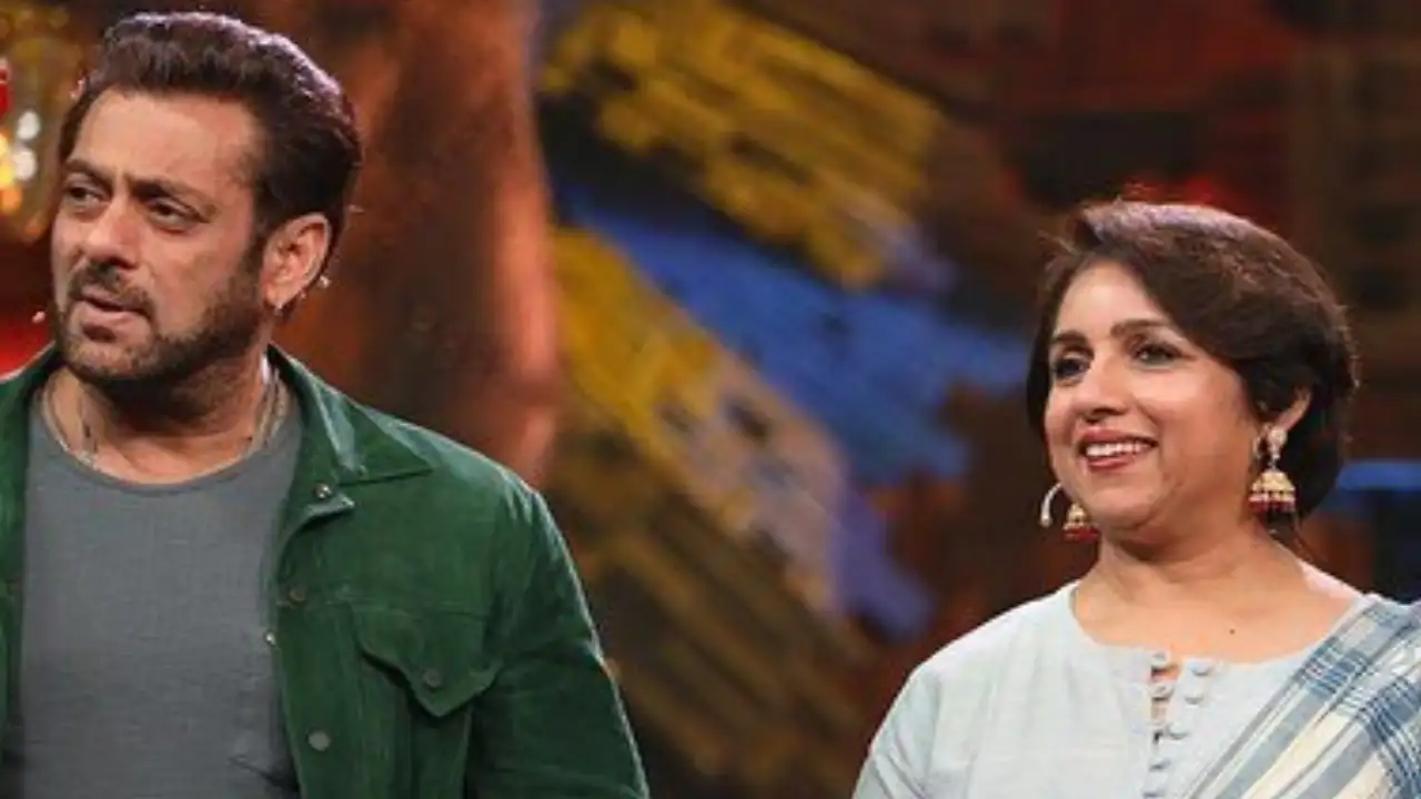 Picture courtesy: Colors Instagram Salman Khan and Revathy on Bigg Boss 16
