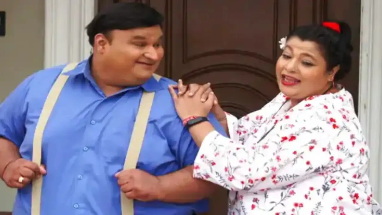 Haathi and Komal ina still from TMKOC (Image source: Sonyliv) Nirmal Soni and Ambika Ranjankar