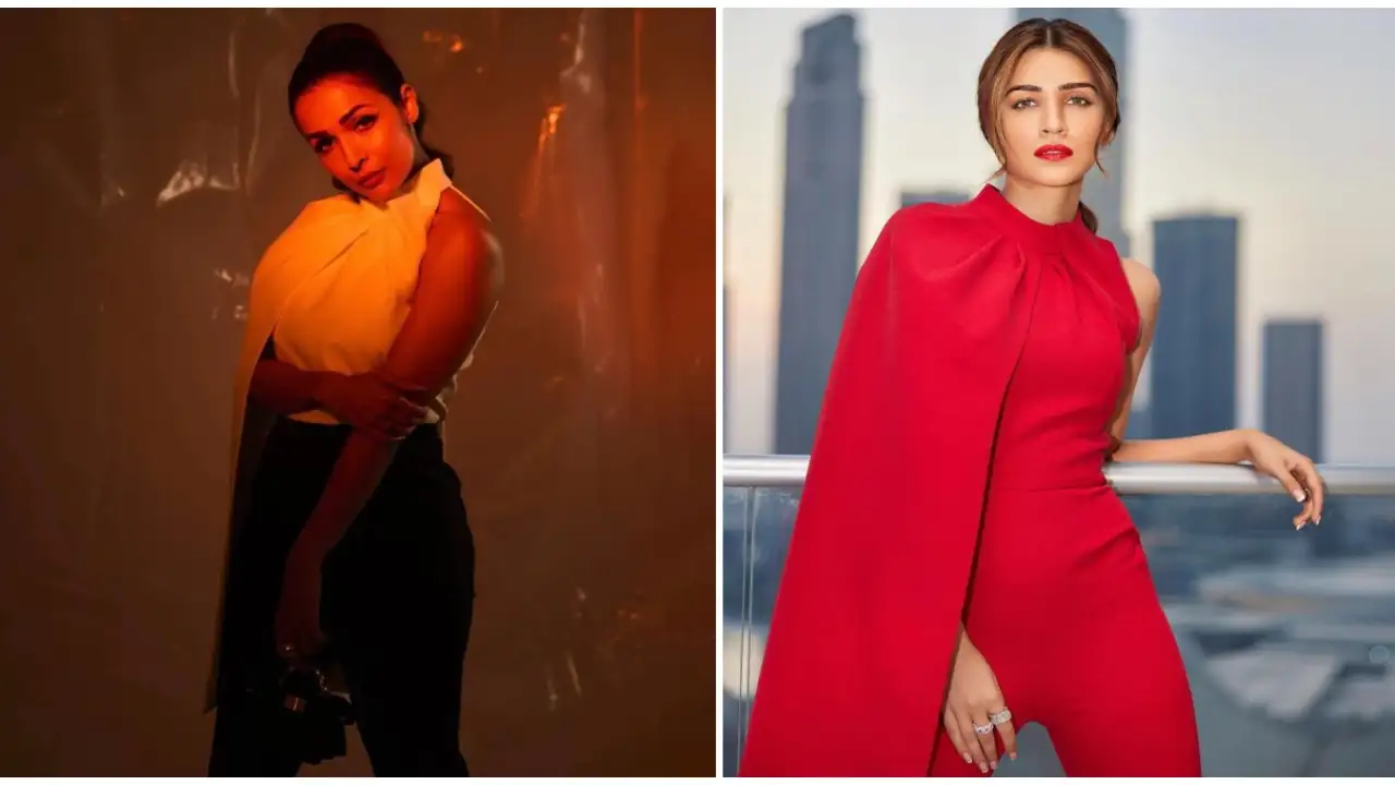 Fashion Faceoff: Malaika Arora or Kriti Sanon, who wore the Safiyaa cape-sleeved jumpsuit better? 