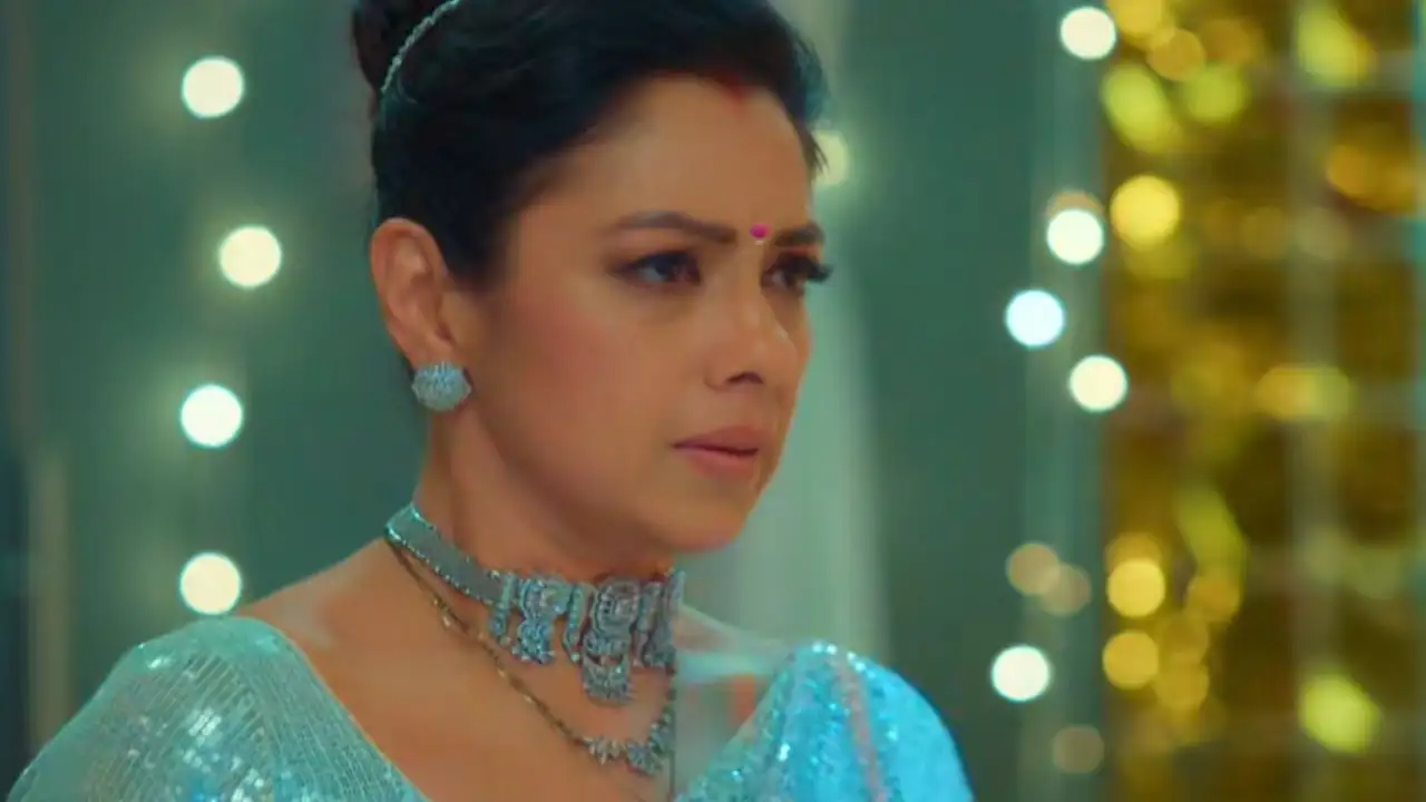 Anupama frustrated in a still from Anupamaa (Image source: Hotstar) Rupali Ganguly