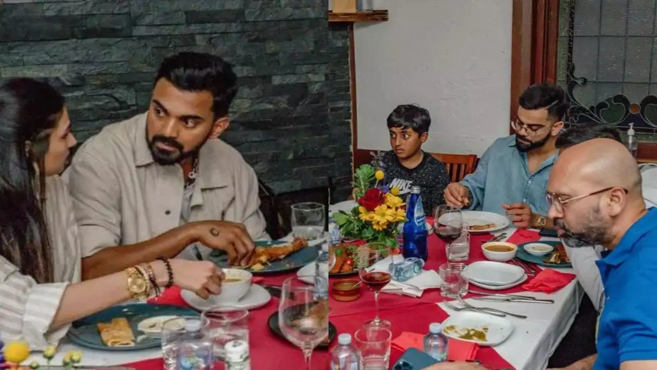 Athiya Shetty, KL Rahul are head over heels in love as they dine with Virat Kohli and Rahul Dravid; PICS Athiya Shetty, KL Rahul are head over heels in love as they dine with Virat Kohli and Rahul Dravid; PICS