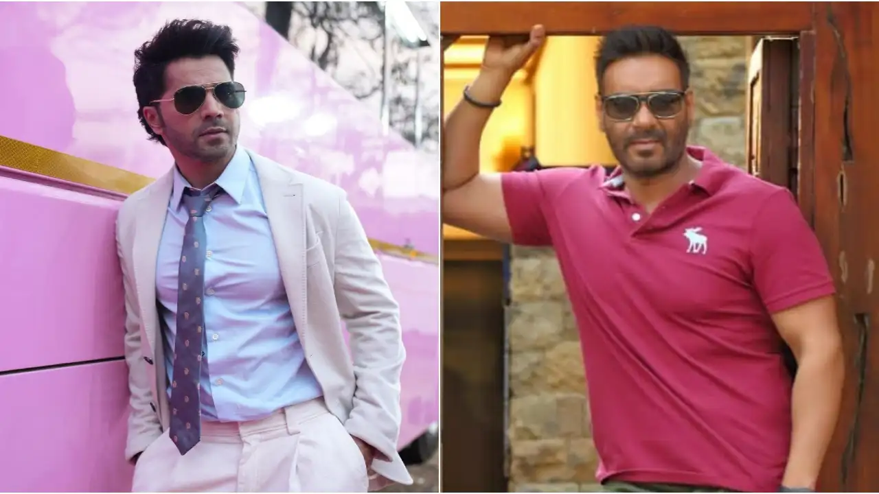 Picture courtesy: Varun Dhawan / Ajay Devgn Instagram Ajay Devgn and Varun Dhawan look dapper
