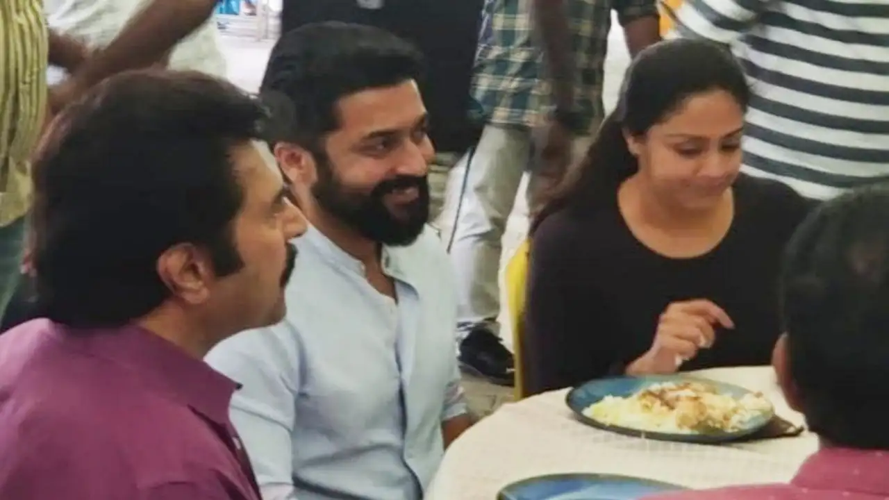 Kaathal: The Core marks the first onscreen collaboration of Mammootty and Jyothika. Mammootty, Suriya, Jyothika