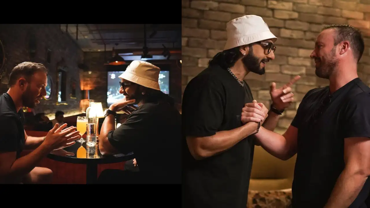 Ranveer Singh, a talented Bollywood actor met popular cricketer AB de Villiers. (Image Credits: Ranveer Singh's Instagram handle) Ranveer Singh, a talented Bollywood actor met popular cricketer AB de Villiers. (Image Credits: Ranveer Singh's Instagram handle)