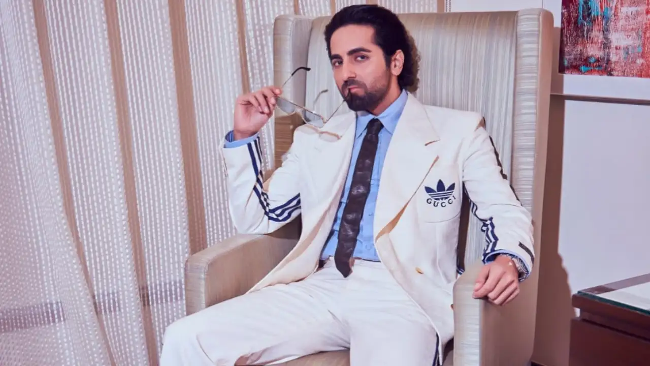 Ayushmann Khurrana's dapper look in a white Gucci X Adidas suit will make you swoon Ayushmann Khurrana's dapper look in a white Gucci X Adidas suit will make you swoon