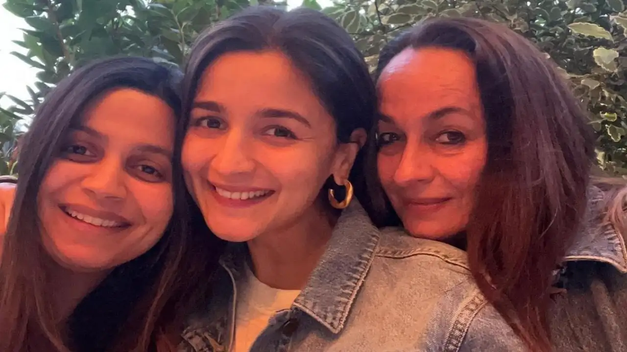Picture courtesy: Alia Bhatt Instagram Alia Bhatt poses with her mom and sister