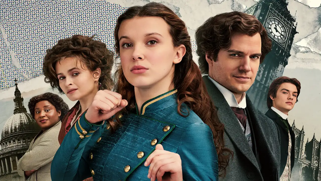Millie Bobby Brown and Henry Cavill reprise their roles as Enola Holmes and Sherlock Holmes in Enola Holmes 2. Netflix
