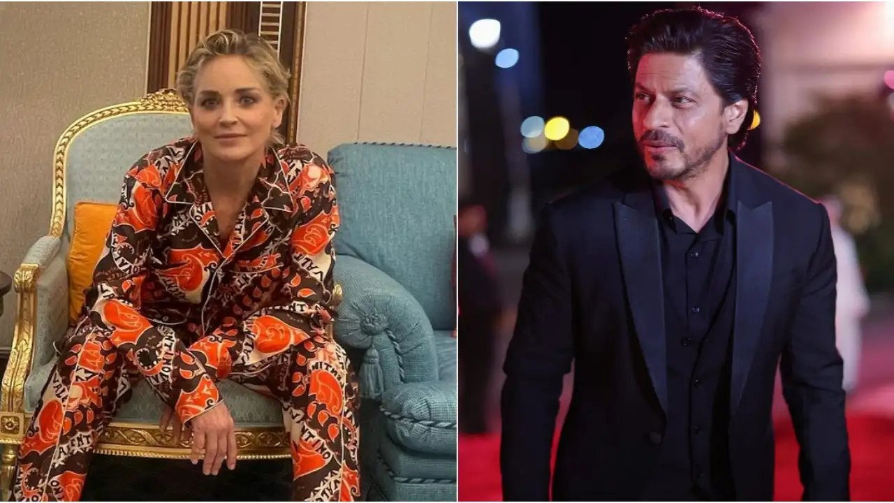 Picture courtesy: Pinkvilla / Sharon Stone Instagram Sharon Stone looks stunning / Shah Rukh Khan looks dapper