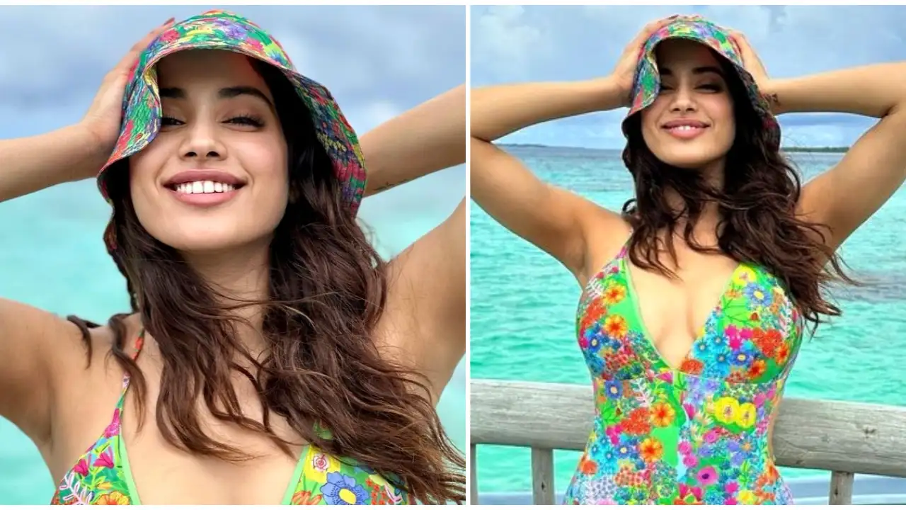 Janhvi Kapoor's Guapa monokini and bucket hat matches stylishly with the Maldivian waters; Guess the price 