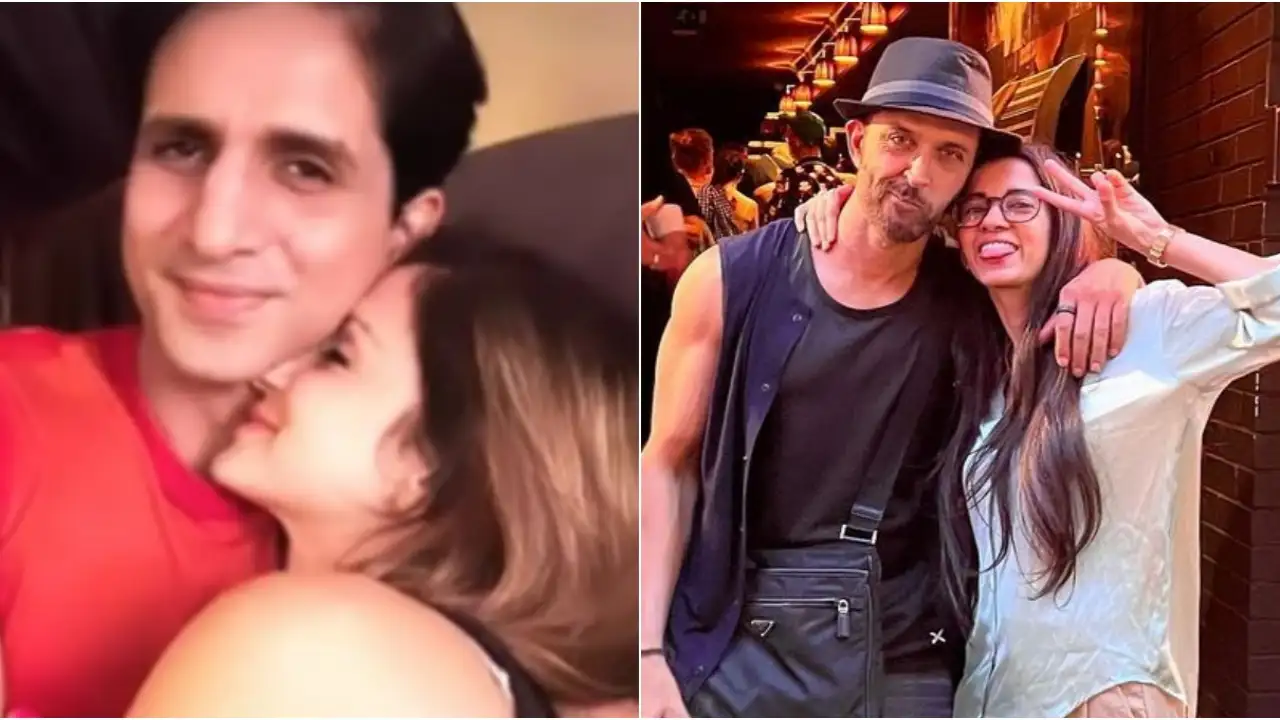 Sussanne Khan wishes Arslan Goni / Hrithik Roshan and Saba Azad's throwback picture