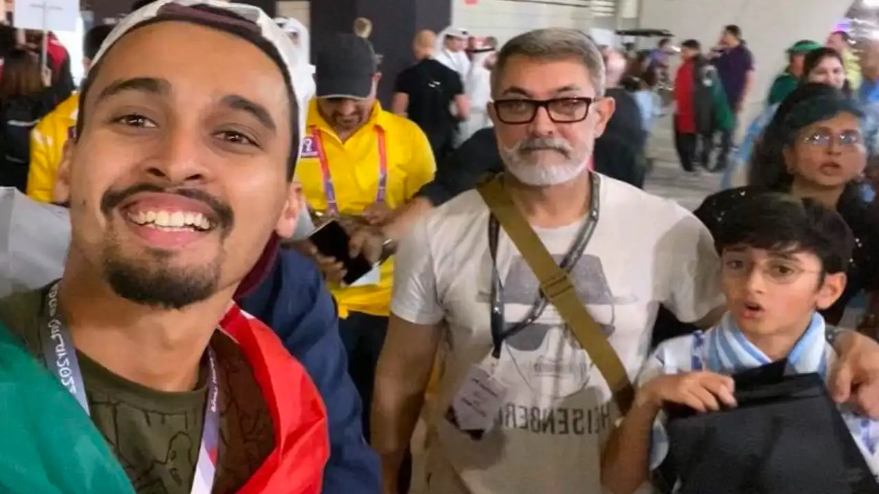 Source: Twitter Aamir Khan attends FIFA World Cup 2022.