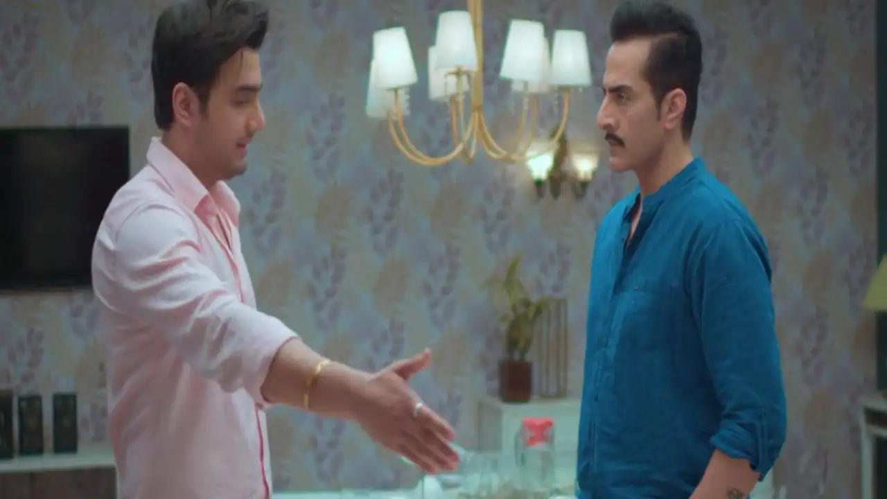 Vanraj and Adhik in a still from Anupamaa Sudhanshu Pandey and Adhik Mehta