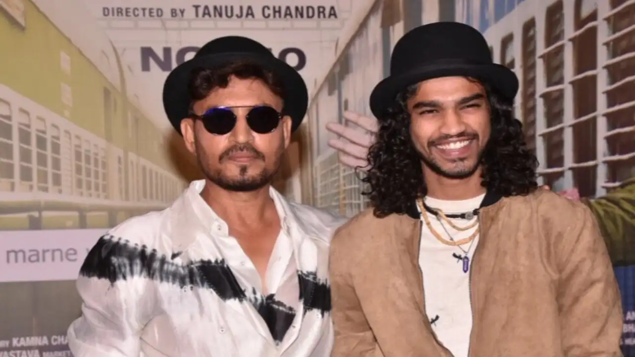 Late actor Irrfan Khan with his son Babil Khan. Pic credit: Pinkvilla Late actor Irrfan Khan with his son Babil Khan.
