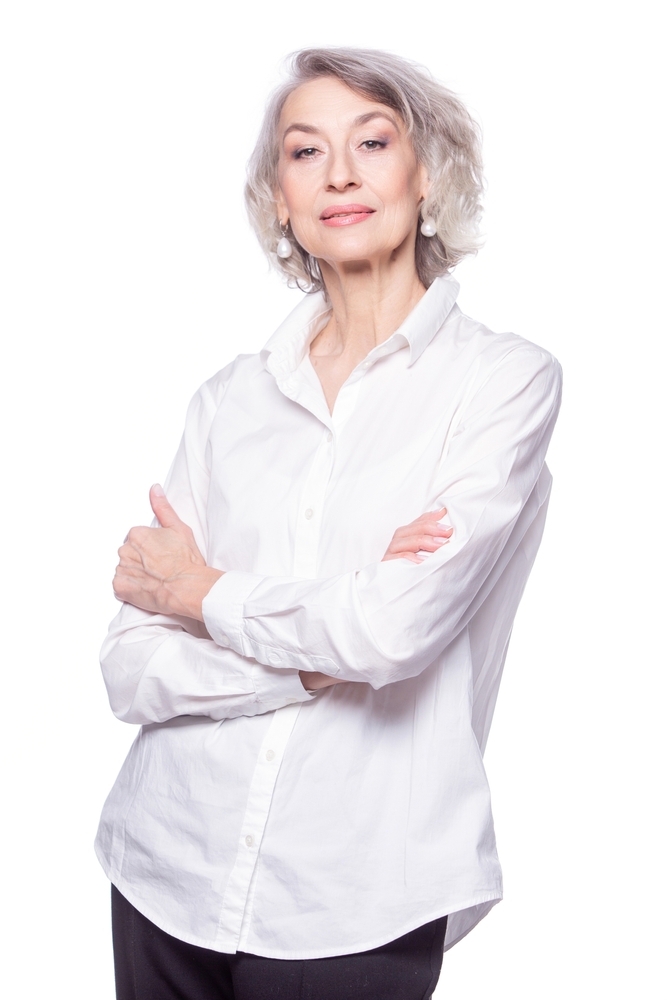 White Button-down for fashion-for-women-over-50