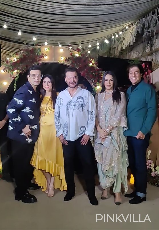 (From Left To Right): Karan Johar, Bhavana Pandey, Sanjay Kapoor, Neha Dhupia and Chunky Panday