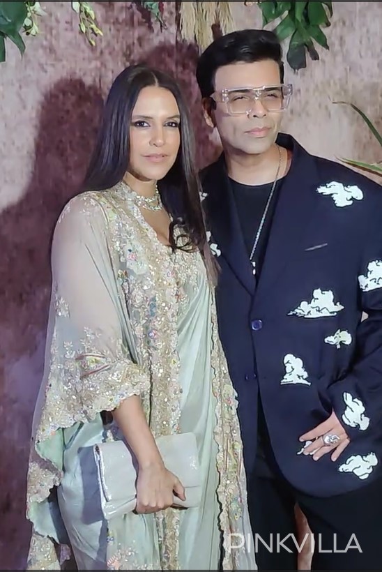 Neha Dhupia and Karan Johar