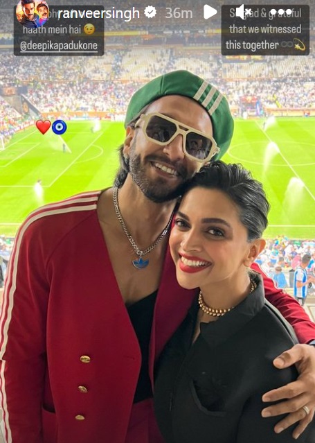 Ranveer Singh shares videos from FIFA World Cup
