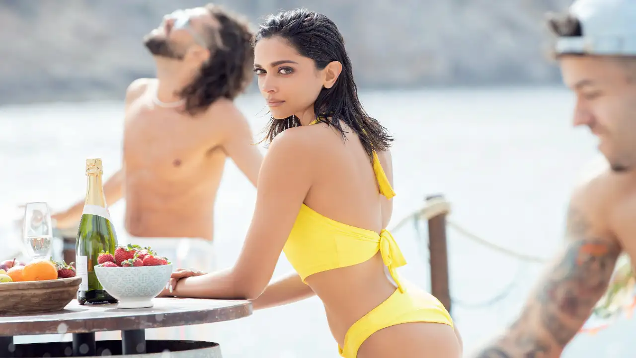 Deepika padukone yellow bikini