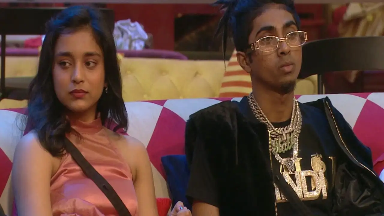 Bigg Boss 16 contestants Sumbul Touqeeer and MC Stan (Image Source: Voot) Sumbul Touqeer and MC Stan