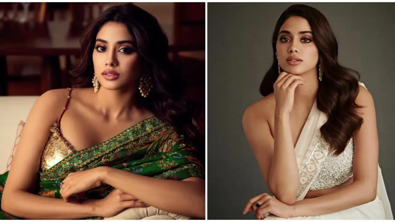 Janhvi Kapoor Is All The Grace Of Bollywood Put Together In A White Saree  For The NBT Awards 2022