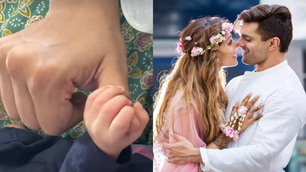 Bipasha Basu’s daughter Devi cutely holds her fingers in the latest pic and our hearts are melting