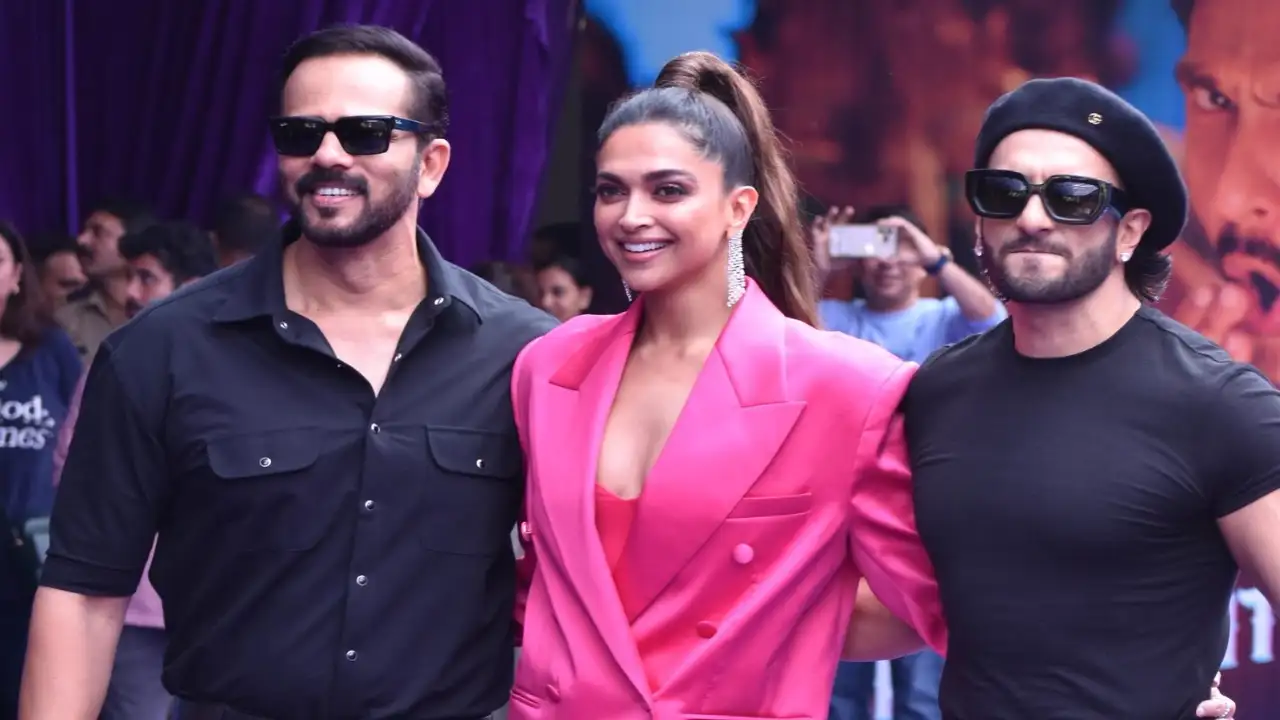 The makers of Cirkus released the first track from the film 'Current Laga Re’ featuring Deepika Padukone and Ranveer Singh. Images from Manav Manglani