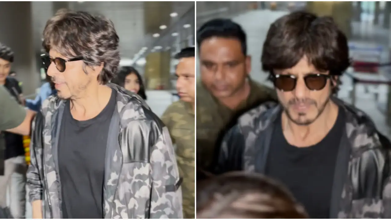 Shah Rukh Khan looks stylish as he returns to Mumbai post attending Red Sea International Film Festival-VIDEO