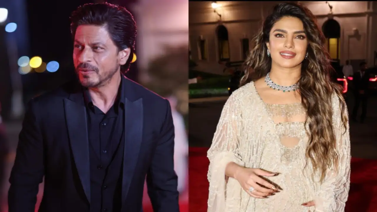 Priyanka Chopra in the audience as Shah Rukh Khan  receives award at Red Sea Film Festival