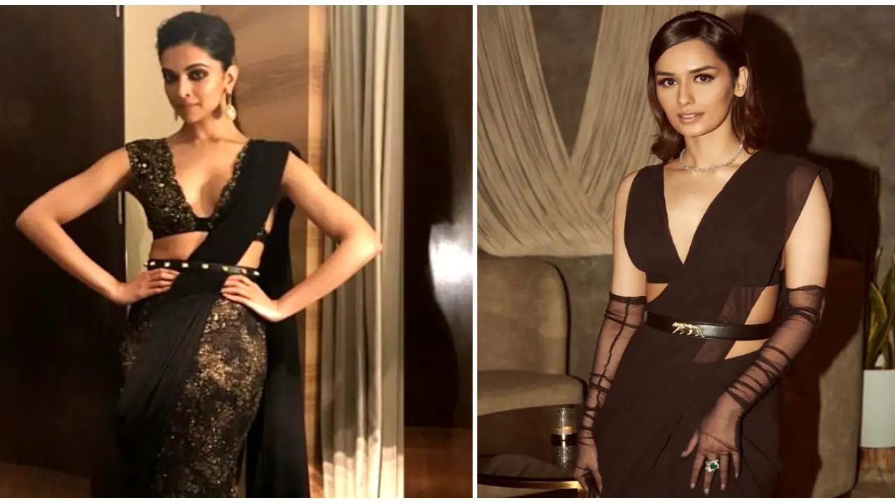 Deepika Padukone to Manushi Chhillar: 5 Celebs who proved black belt and saree is a chic team Deepika Padukone to Manushi Chhillar: 5 Celebs who proved black belt and saree is a chic team