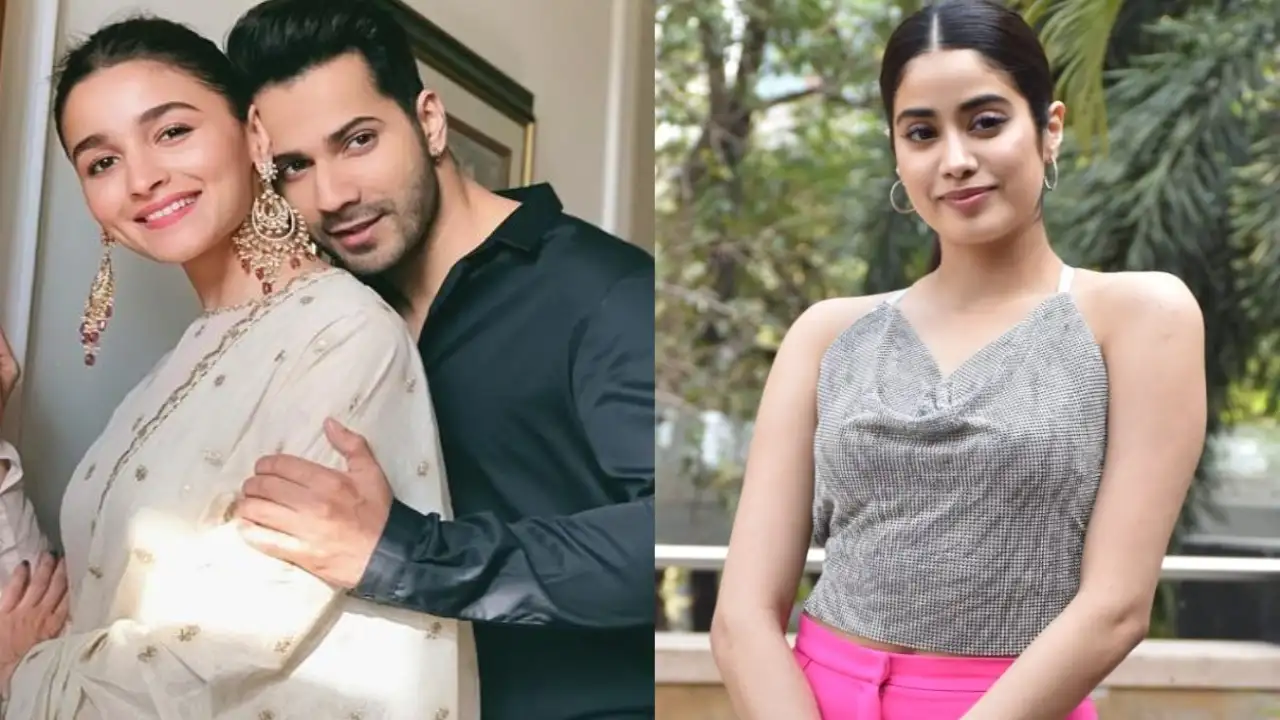 Source: Pinkvilla Check out how Alia Bhatt and Janhvi Kapoor reacted to Varun Dhawan's Citadel announcement.
