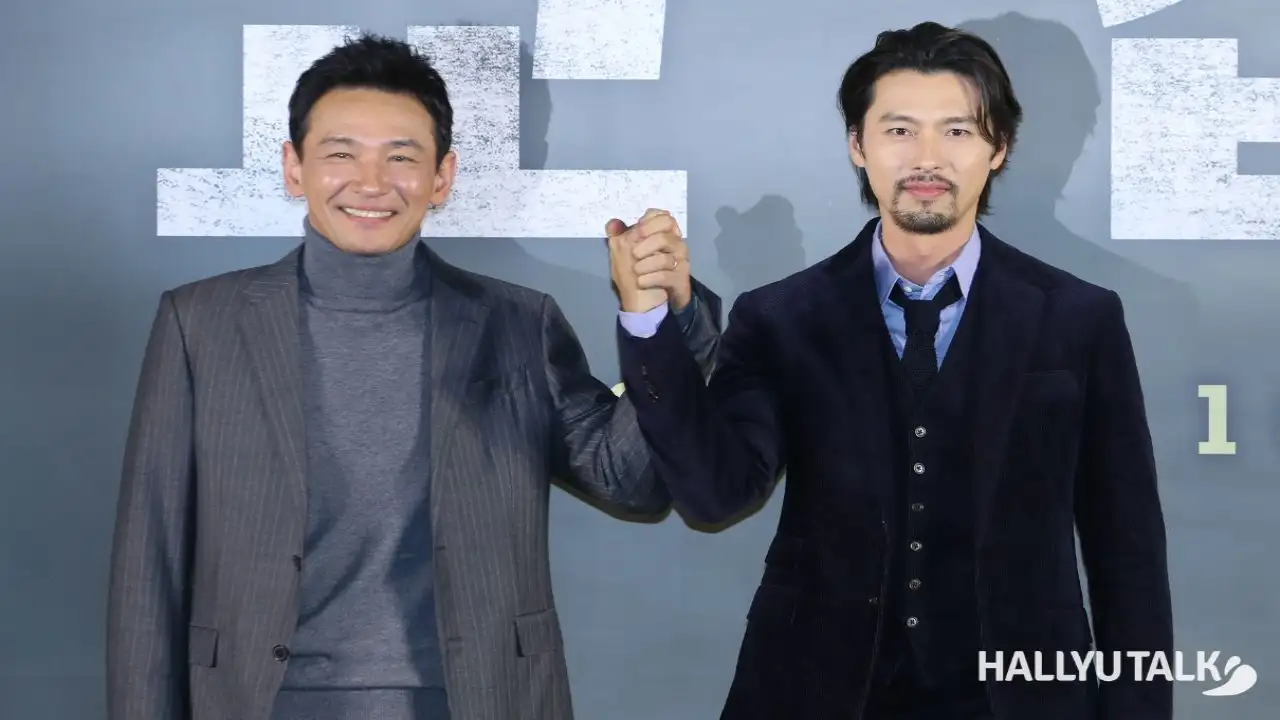 Hwang Jung Min and Hyun Bin: courtesy of News1