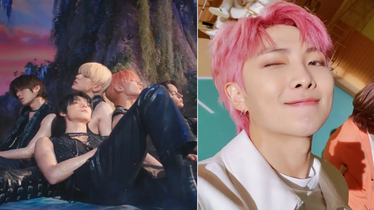 Stills from Sugar Rush Ride MV, BTS’ RM Selfie; Picture Courtesy: BIGHIT MUSIC, Twitter Stills from Sugar Rush Ride MV, BTS’ RM Selfie; Picture Courtesy: BIGHIT MUSIC, Twitter