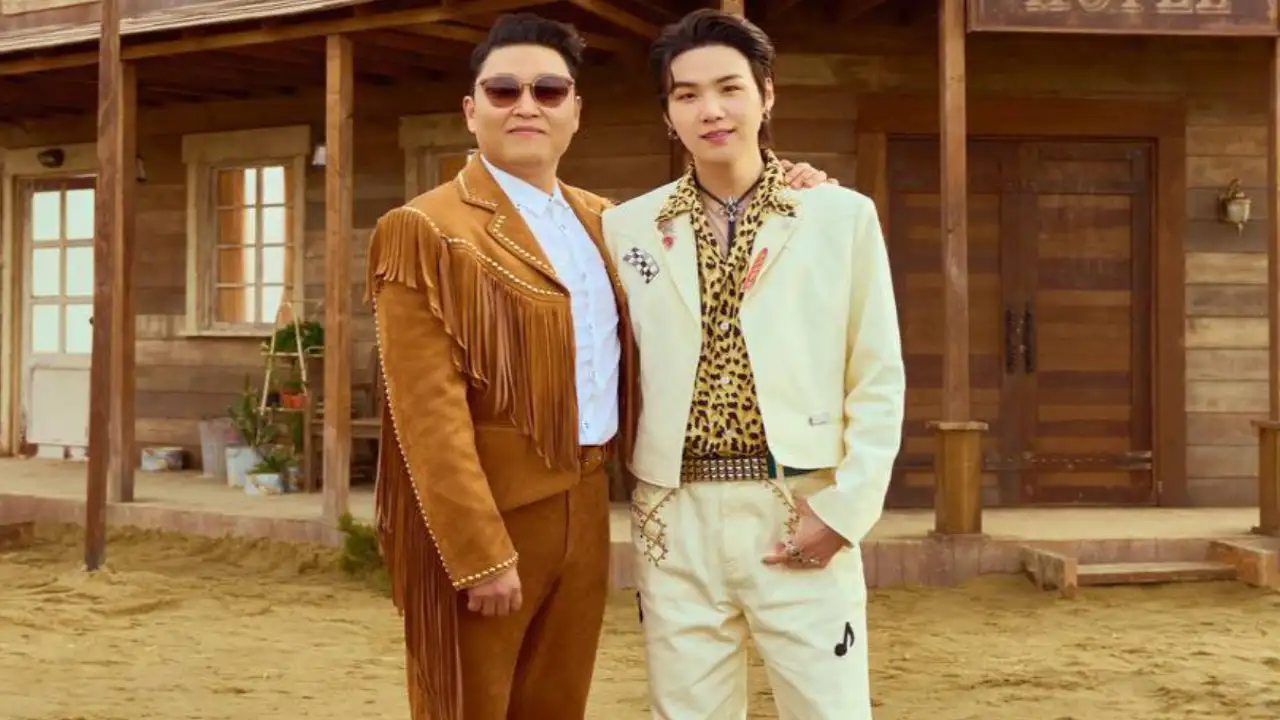 PSY and BTS’ SUGA; Picture Courtesy: Instagram/ @42psy42 PSY and BTS’ SUGA; Picture Courtesy: Instagram/ @42psy42