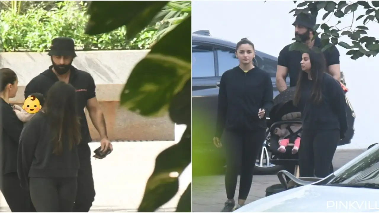 Picture courtesy: Viral Bhayani Alia Bhatt and Ranbir Kapoor spotted with Raha