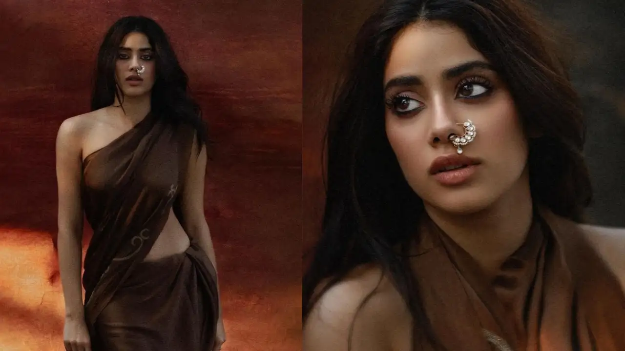 Janhvi Kapoor sets Instagram ablaze as she flaunts nose ring and saree in sultry PICS; Shikhar Pahariya REACTS