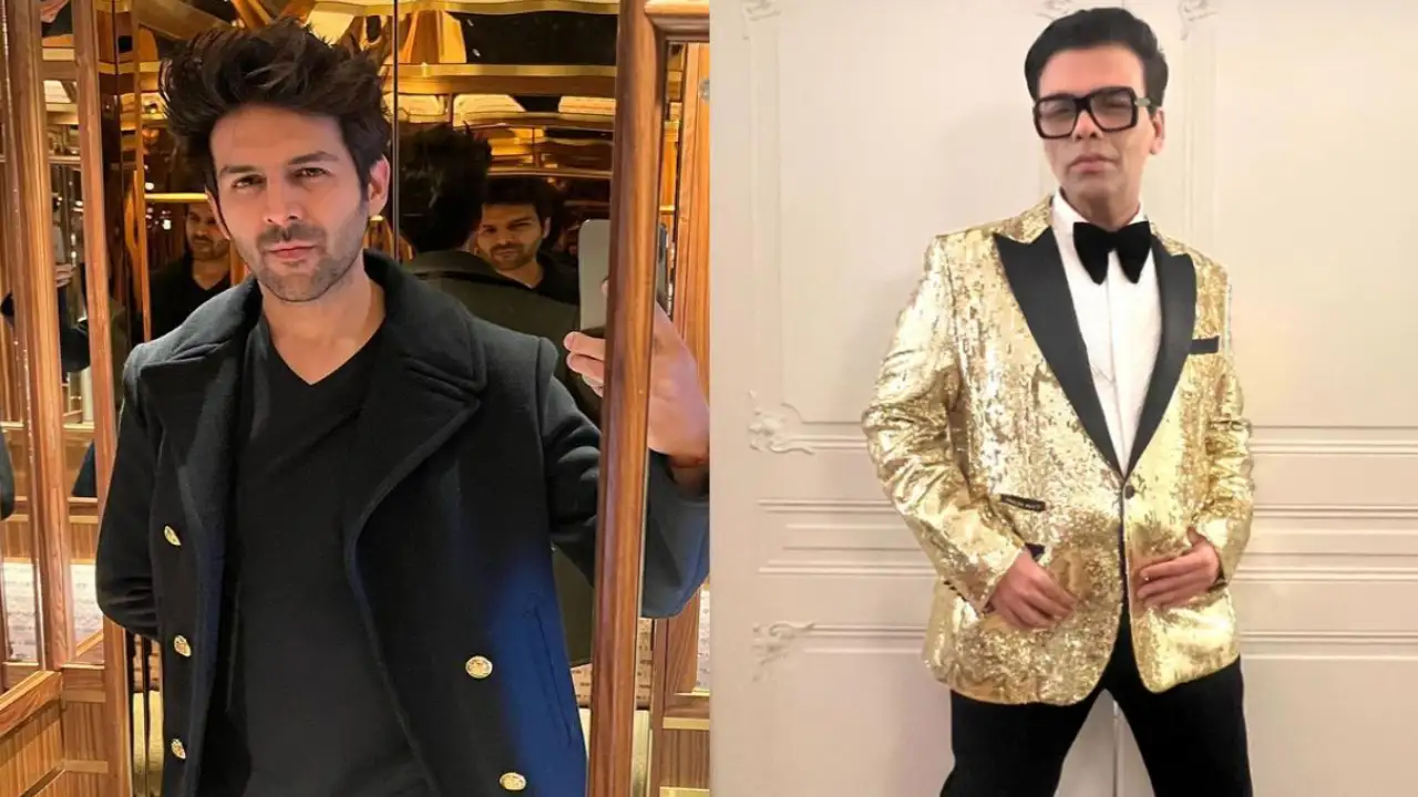 Image Source: Kartik Aaryan, Karan Johar Instagram Kartik Aaryan, Karan Johar